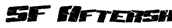 SF Aftershock Debris font preview